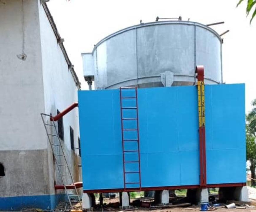 Bâche d’aspiration d’eau jadis de 15m³ réhabilitée à 36m³ dans le centre d’Inongo [photo d’illustration]