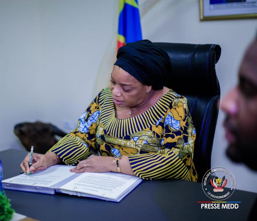 La ministre d'État Ève Bazaïba de l'Environnement et Développement durable