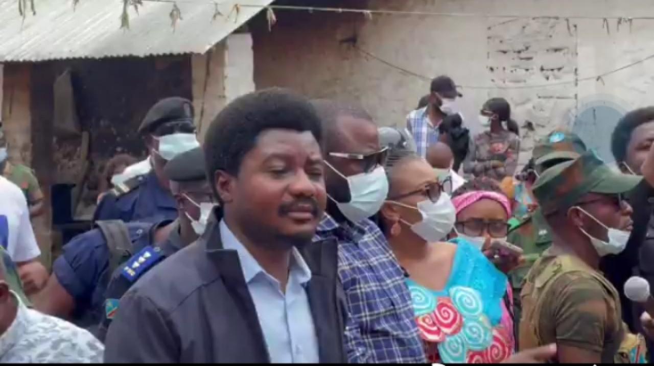 Le ministre de la Justice et Garde des Sceaux Constant Mutamba à la prison urbaine de Boma dans le Kongo-Central