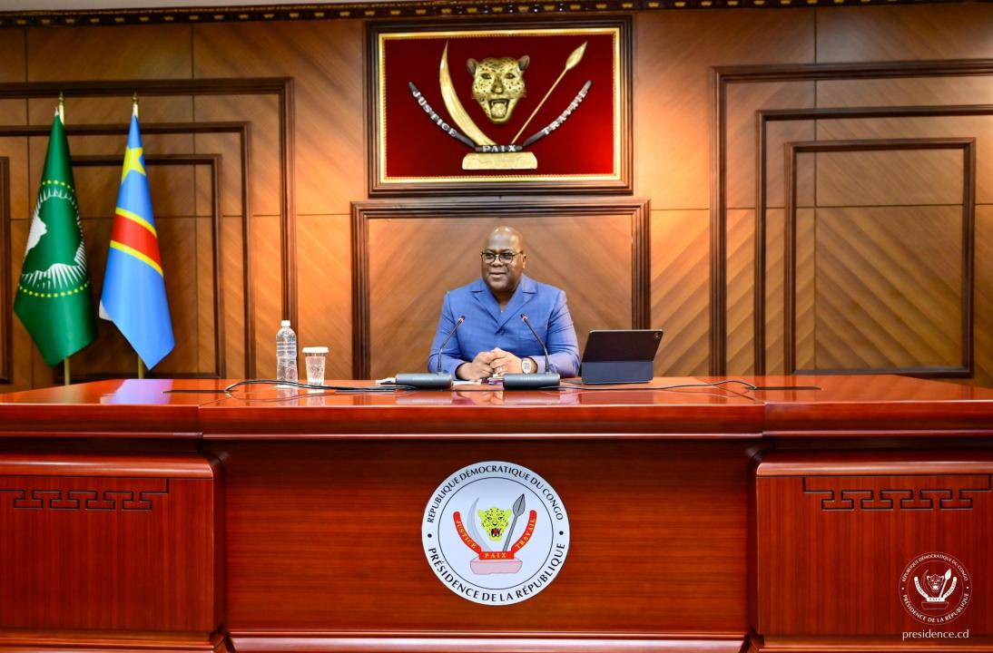 Le chef de l'État Félix Tshisekedi lors de la 41e réunion du Conseil des ministres, vendredi 25 avril 2025