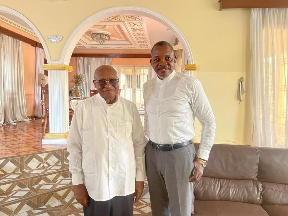 Mike Mukebayi, ancien député provincial et le Président de l’ODEP, Florimond Muteba.