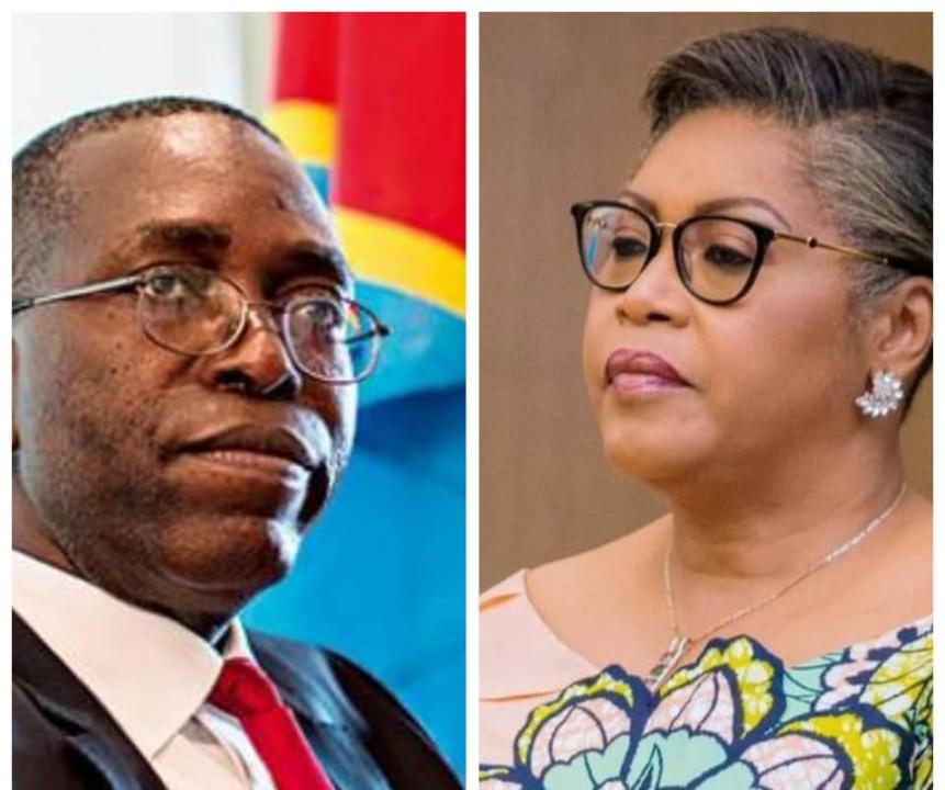 Le député national, Augustin Matata Ponyo, et la Première ministre, Judith Suminwa Tuluka. [ Photo d'illustration ]