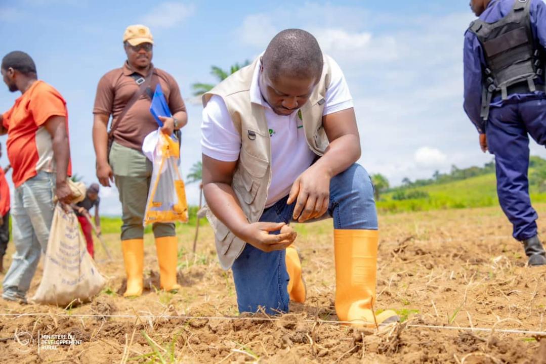 Le ministre Muhindo Nzangi a lancé officiellement la phase expérimentale d’un projet agricole de pomme de terre à Mbanza-Ngungu au Kongo Central