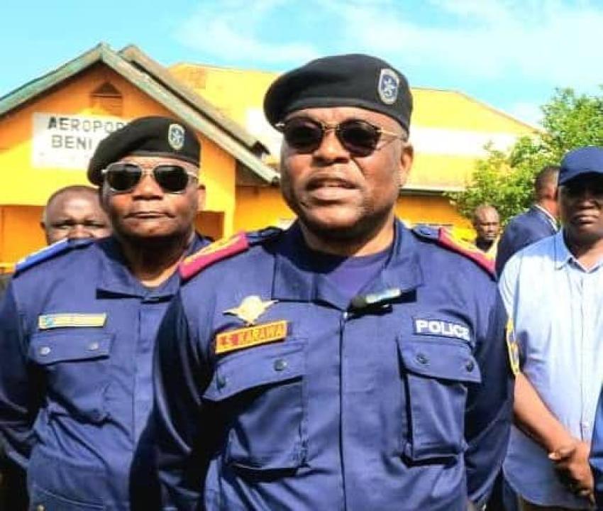 Le Vice-gouverneur de la province du Nord-Kivu, le commissaire divisionnaire Louis Segond Karawa est arrivé à Beni, jeudi 10 avril 2025