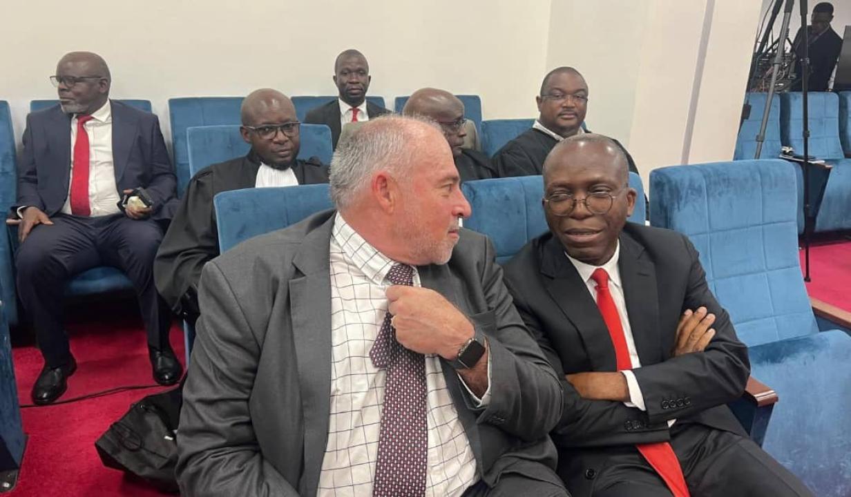 Christo Kobler et Matata Mponyo lors du procès, de lundi 14 avril 2025, dans l’affaire Bukanga-Lonzo