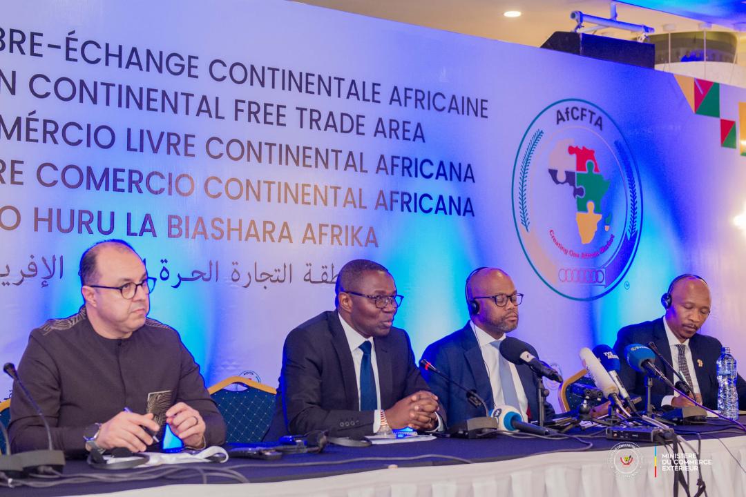 Point de presse tenu à l’occasion de la clôture de la 16e réunion des ministres de Commerce de la ZLECAF à Kinshasa