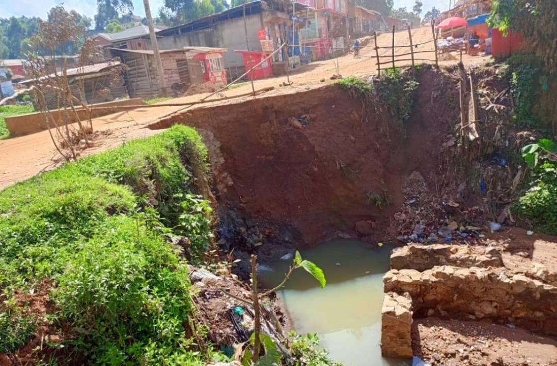 État de lieu du pont Mukuna dans la ville de Butembo. Photo du 18 avril 2025