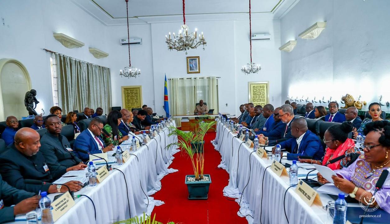[Image d'illustration] conseil des ministres à Lubumbashi, vendredi 18 avril 2025.