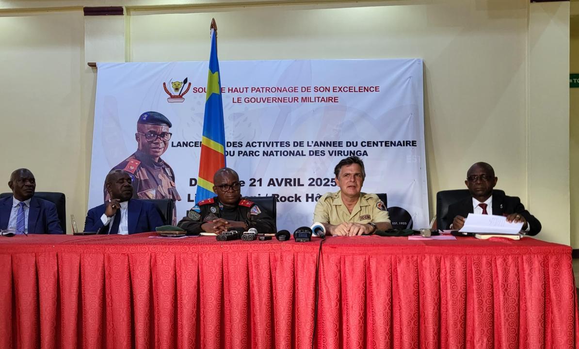 Lancement des activités du centenaire du PNVi par le gouverneur du Nord-Kivu en présence du président de l’Assemblée provinciale et Emmanuel de Merode