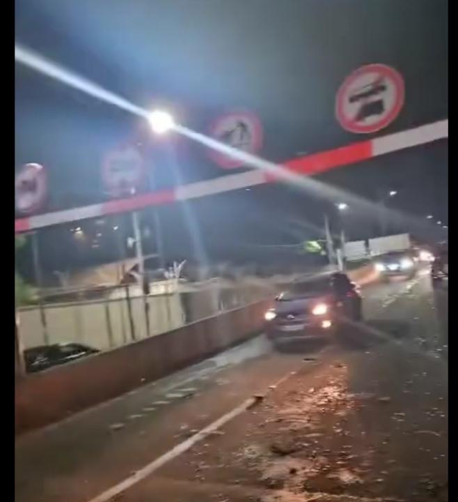 Le portique limiteur de hauteur de Socimat à Kinshasa