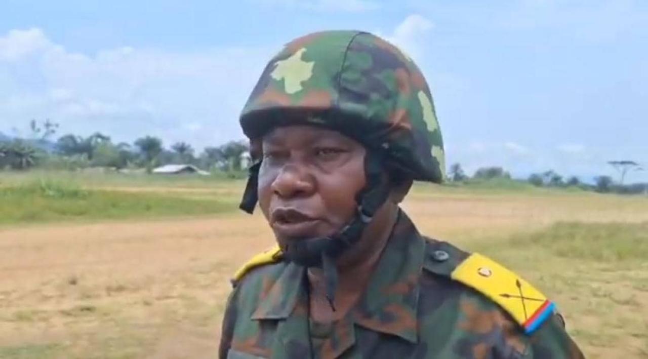 Le major Nestor Mavudisa, porte-parole de la 3ème zone de défense des FARDC