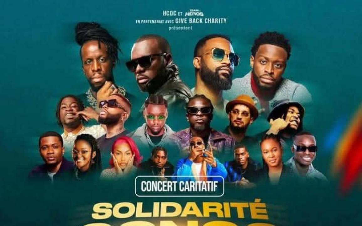 L'affiche du concert caritatif, Solidarité Congo.
