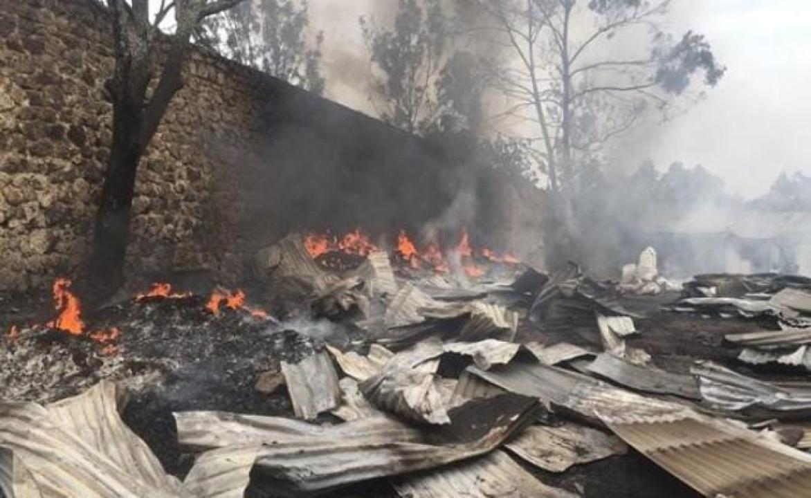 Toute une concession frappée par le feu à Goma [photo d’illustration]