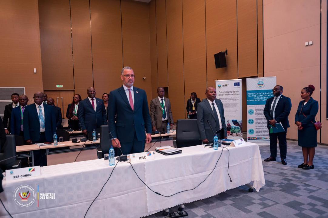 Le ministre des Mines de la RDC, Kizito Pakabomba lors de cette activité [photo d'illustration]
