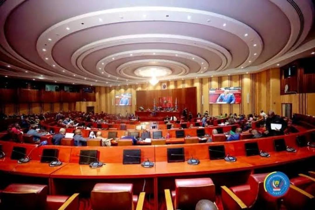 Salle des plénières du Sénat congolais