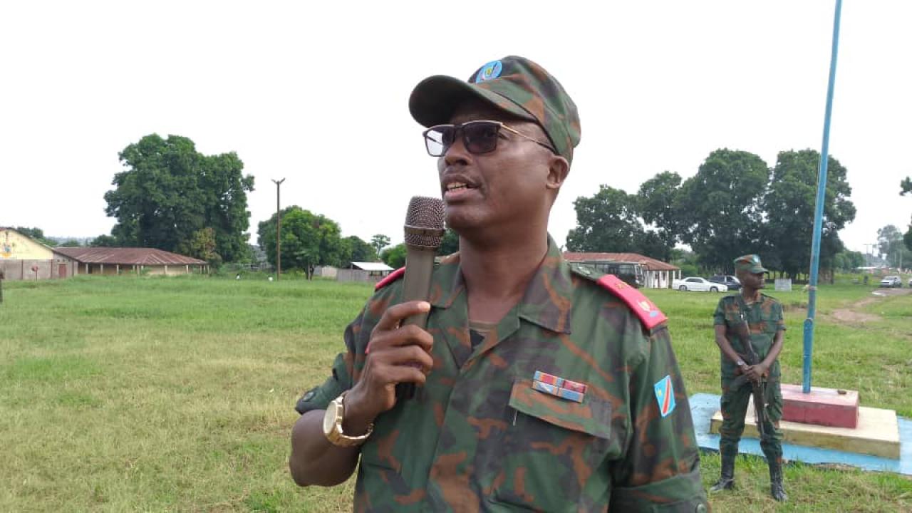 Le général-major Jonas Padiri Muhizi, commandant de la 11e Région militaire