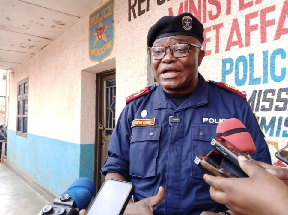 Le commissaire provincial de la police Dieudonné Makambo [photo d'illustration]