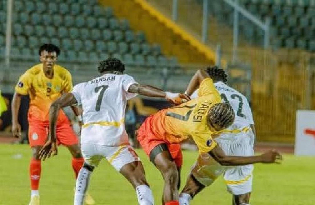 Les Léopards U20 en duel avec les Blacks Stars du Ghana lors de la CAN U20 à Suez. [Photo d'illustration]