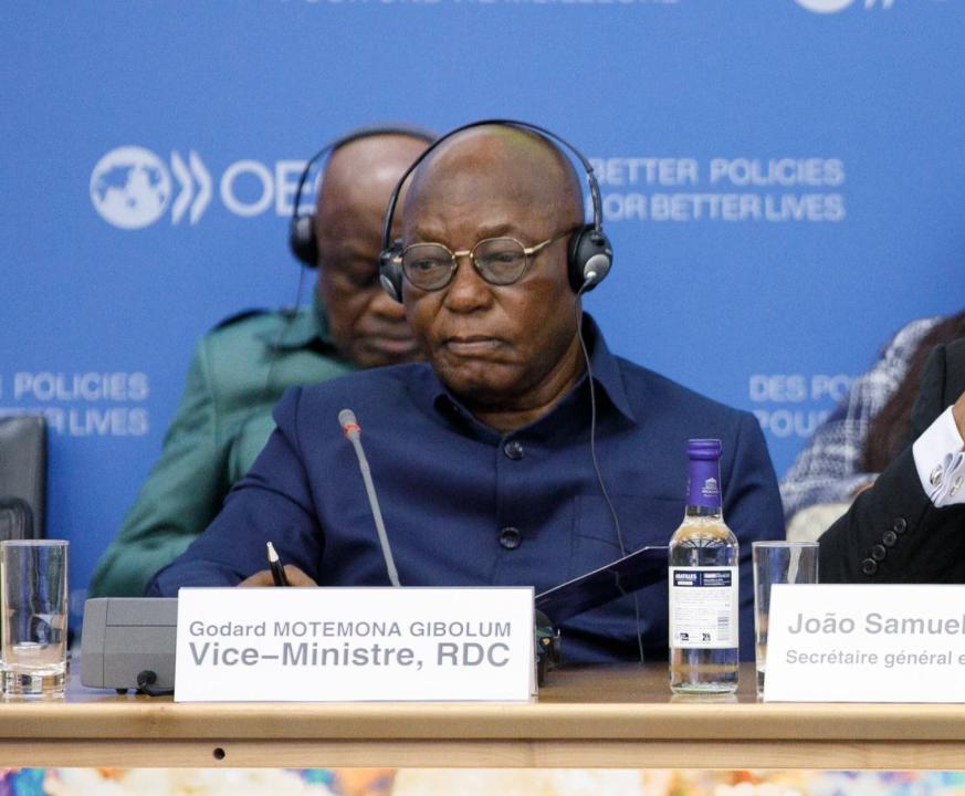 Le vice-ministre des Mines Godard Motemona lors de ce forum à Paris [photo d'illustration]