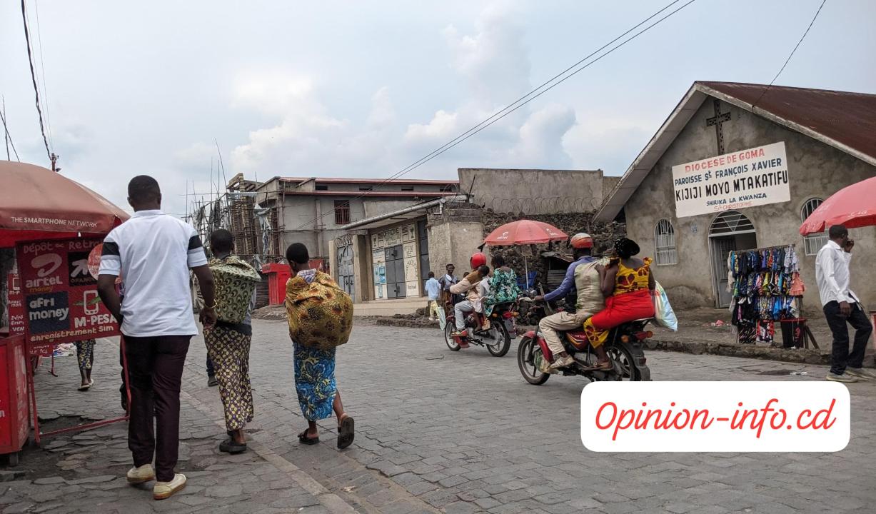 Axe routier entrée CAJED au quartier Ndosho dans la ville de Goma [photo d’illustration]