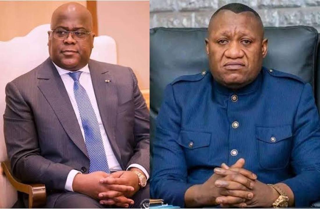 Le président Félix Tahisekedi et jules Alingete [photo d'illustration]