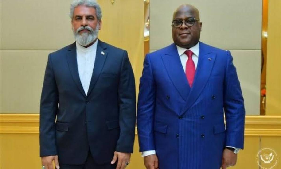 Le président Félix Tahisekedi et l'Ambassadeur d'Iran à Kinshasa, Amir Hosseini [photo d'illustration]