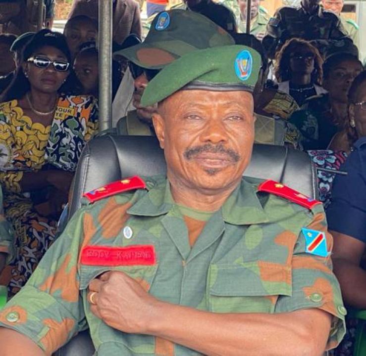 Commandant de la 22ème région militaire, le Général de Brigade Eddy Kapend