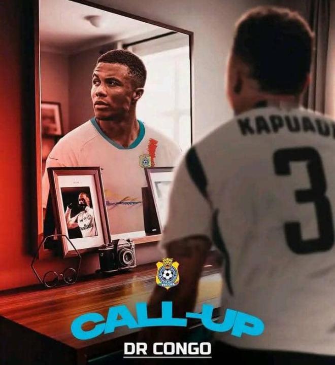 Steve NKANU KAPUADI en tenue des léopards de la RDC