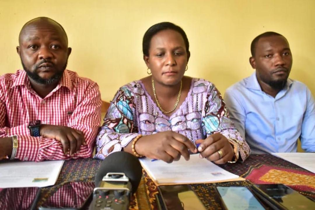 Les membres du bureau de coordination de la société civile du Sud-Kivu
