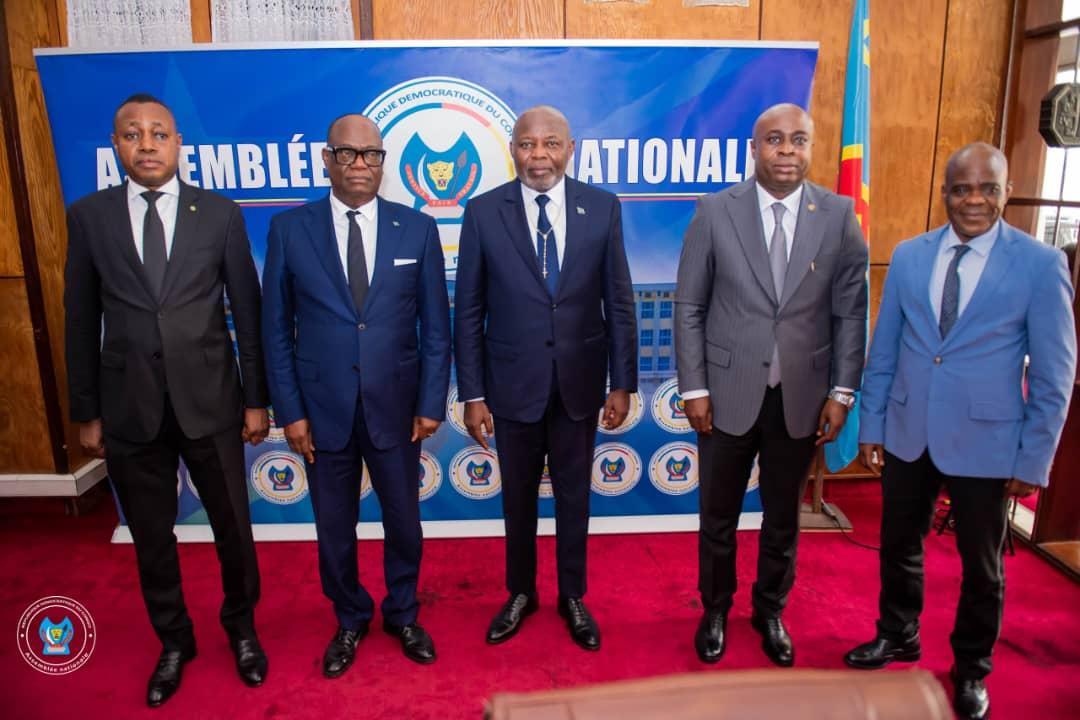 Une délégation des élus nationaux de Yakoma et Masi- Manimba avec le speaker de la chambre basse du parlement Vital Kamerhe, mercredi 14 mai 2025
