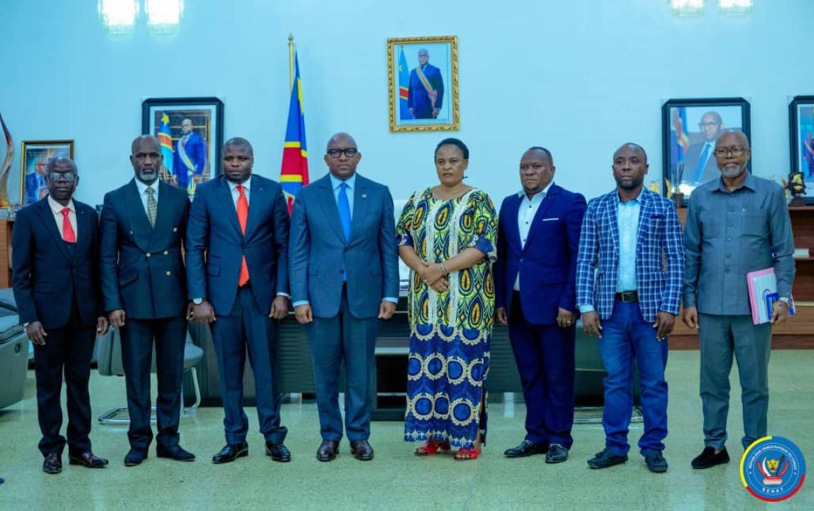 Une délégation des députés provinciaux de l’Ituri reçue par Sama Lukonde, président du Sénat RDC