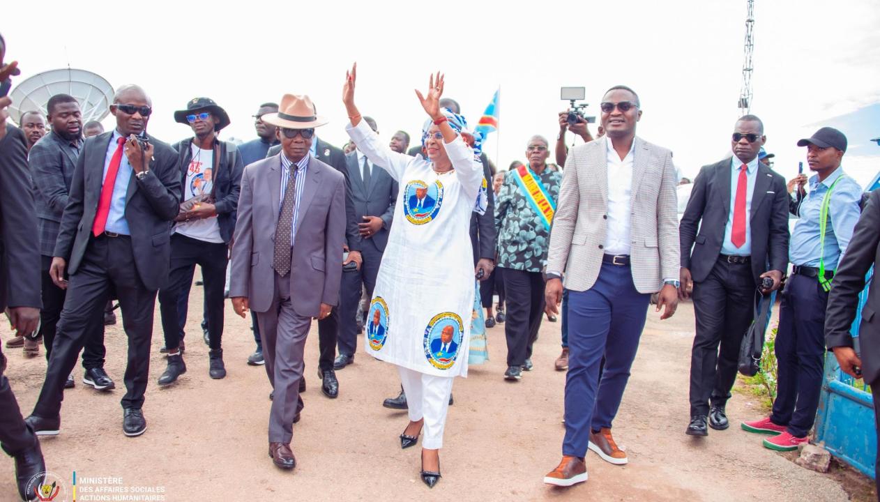 Arrivée de la ministre Nathalie-Aziza Munana dans la province de Tanganyika dans le cadre d’une mission humanitaire
