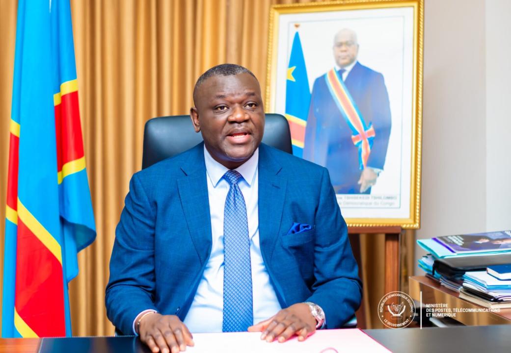 Augustin Kibassa, ministre des Postes, Télécommunications et du Numérique [photo d'illustration]
