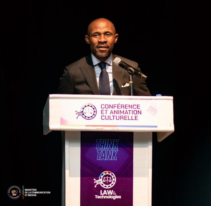 Le ministre de la Communication et Médias, Patrick Muyaya Katembwe