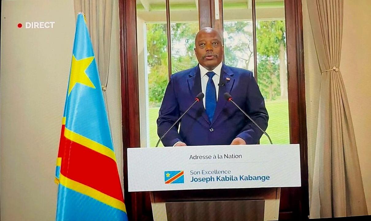 Joseph Kabila Kabange, président honoraire de la RDC s’adresse à la Nation congolaise après la levée de ses immunités parlementaires par le Sénat