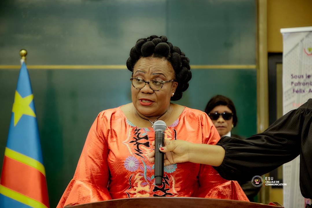 La ministre de l'ESU Marie Thérèse Sombo [photo d'illustration]