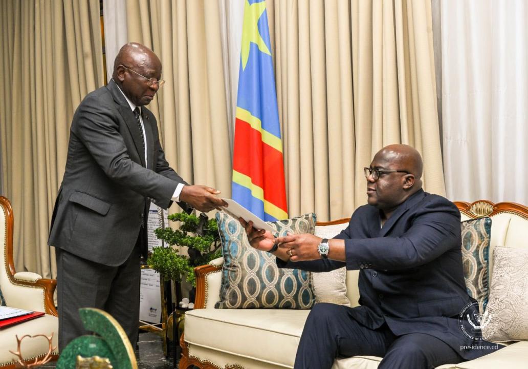 Félix Tshisekedi et l’émissaire du Congo-Brazzaville [photo d'illustration]