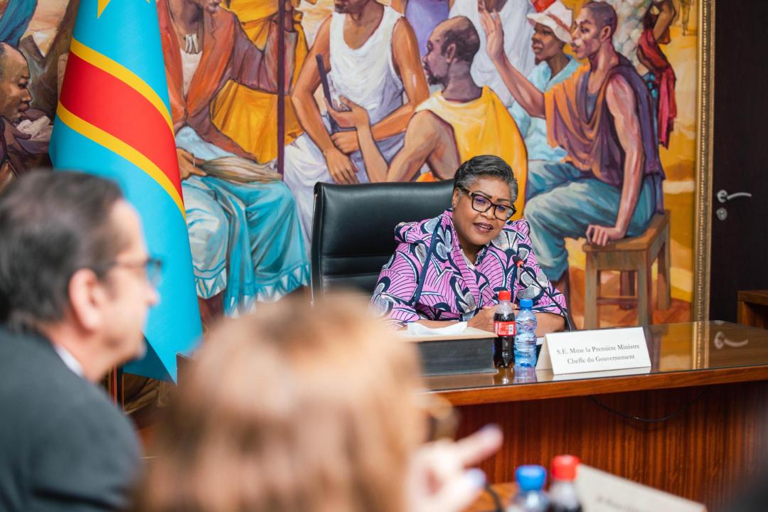 La Première Ministre Judith Suminwa échange avec la Rapporteuse spectacle des Nations unies sur les droits humains des personnes déplacées