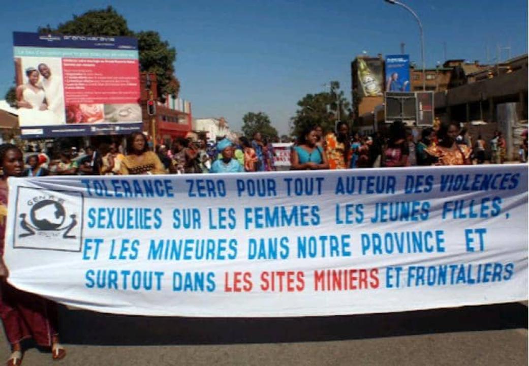 Les femmes de la partie Est de la RDC manifestants contre les violences sexuelles