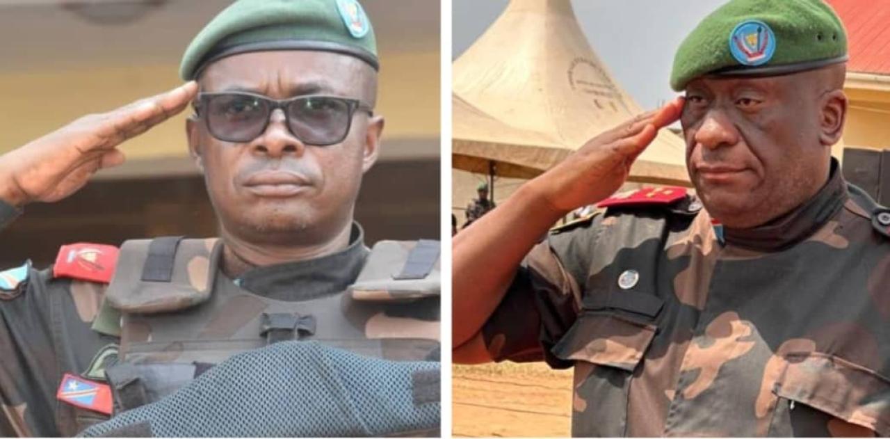 Kakule Somo Evariste et Johnny Luboya N’kashama respectivement gouverneurs militaires de Nord-Kivu 3t Ituri