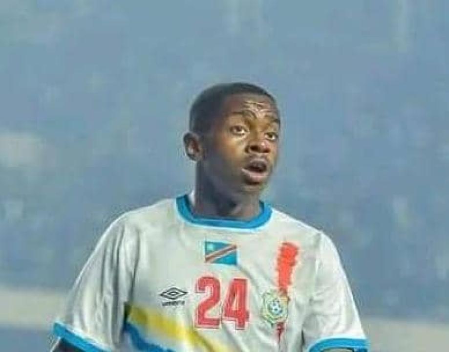 La pepite congolaise, Noah Sadiki, lors d'une rencontre au Stade des Martyrs.
