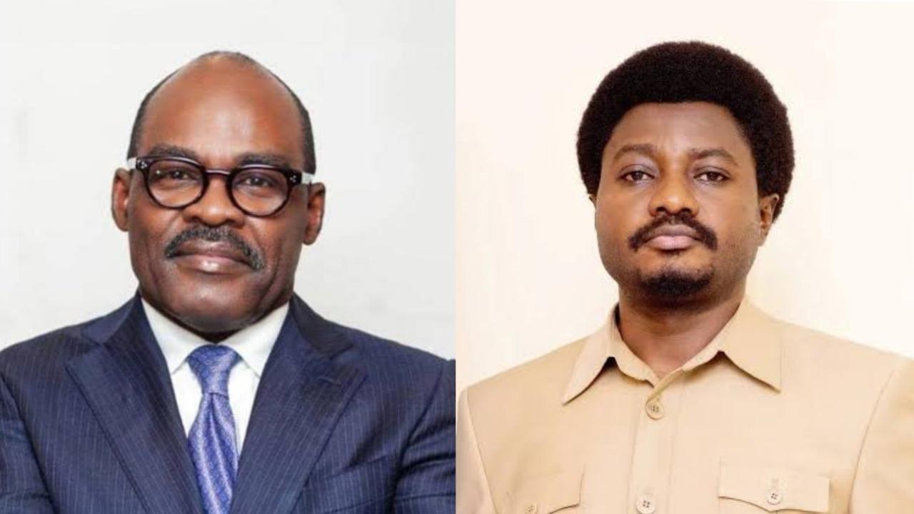 Le député Nicolas Kazadi et le ministre d'État en charge de la justice Constant Mutamba