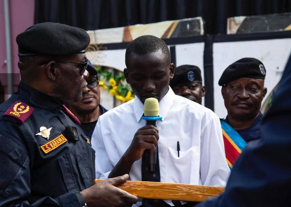 Le Vice-gouverneur policier du Nord-Kivu, Louis Second Karawa lance les épreuves hors-session de l’examen d’État 2025 à Beni