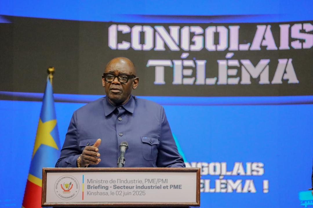 Louis Watum Kabamba, ministre de l'Industrie et du Développement des Petites et Moyennes entreprises