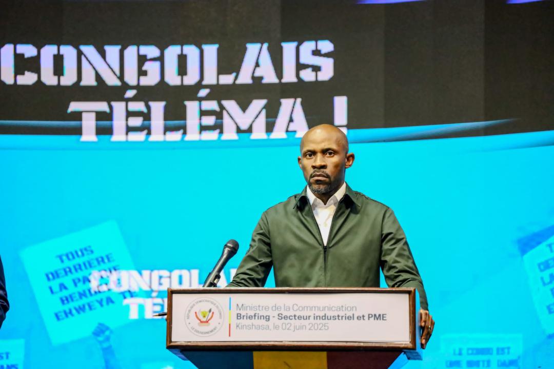 Le Ministre de la Communication et Médias Patrick Muyaya
