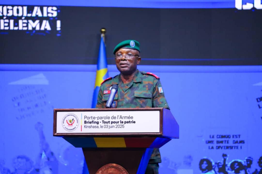 Général Sylvain Ekenge, porte-parole de Forces armées de la République démocratique du Congo