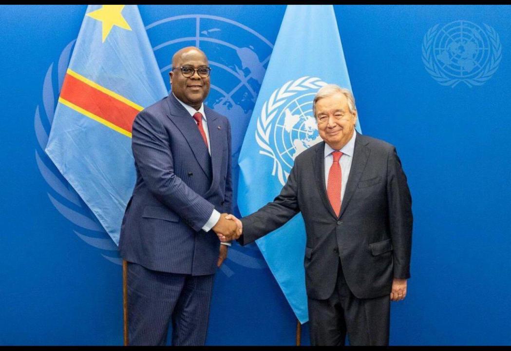 Le président Félix Tahisekedi et Antonio Guterres Secrétaire général de l'ONU [photo d'illustration]