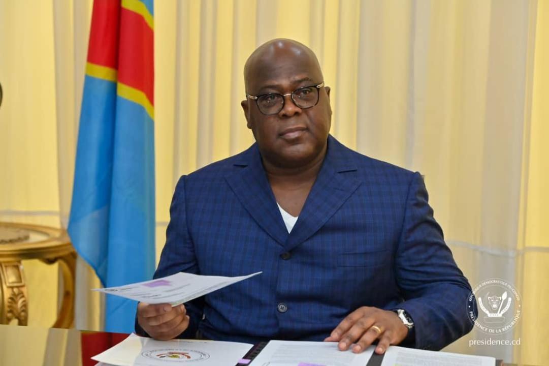 Via visioconférence, le Président Félix Tshisekedi prend part à une réunion d’urgence de l’Union Africaine sur le choléra