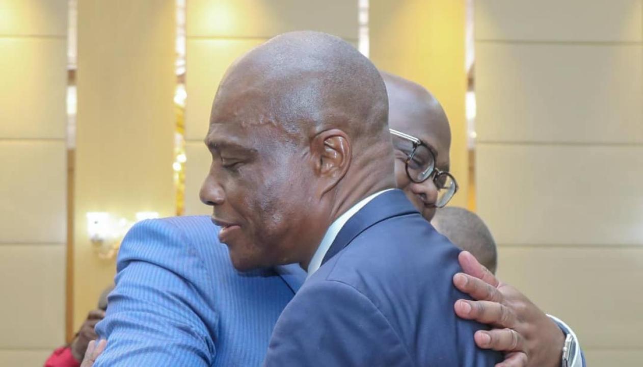 Le Président de la République Félix Tshisekedi et l'opposant congolais Martin Fayulu, mardi 05 juin 2025