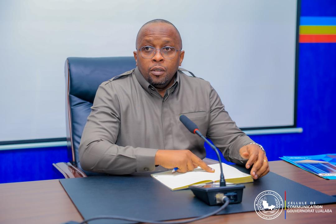 Le VPM Shabani lors du conseil de sécurité tenu à Kolwezi dans le Lualaba
